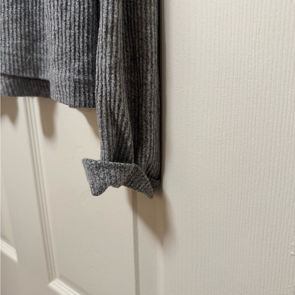 Roxy Gray Ribbed Women's long sleeve - Picture 8 of 8